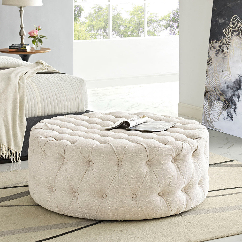 Modway Amour Upholstered Fabric Ottoman by Modway-EEI-2225