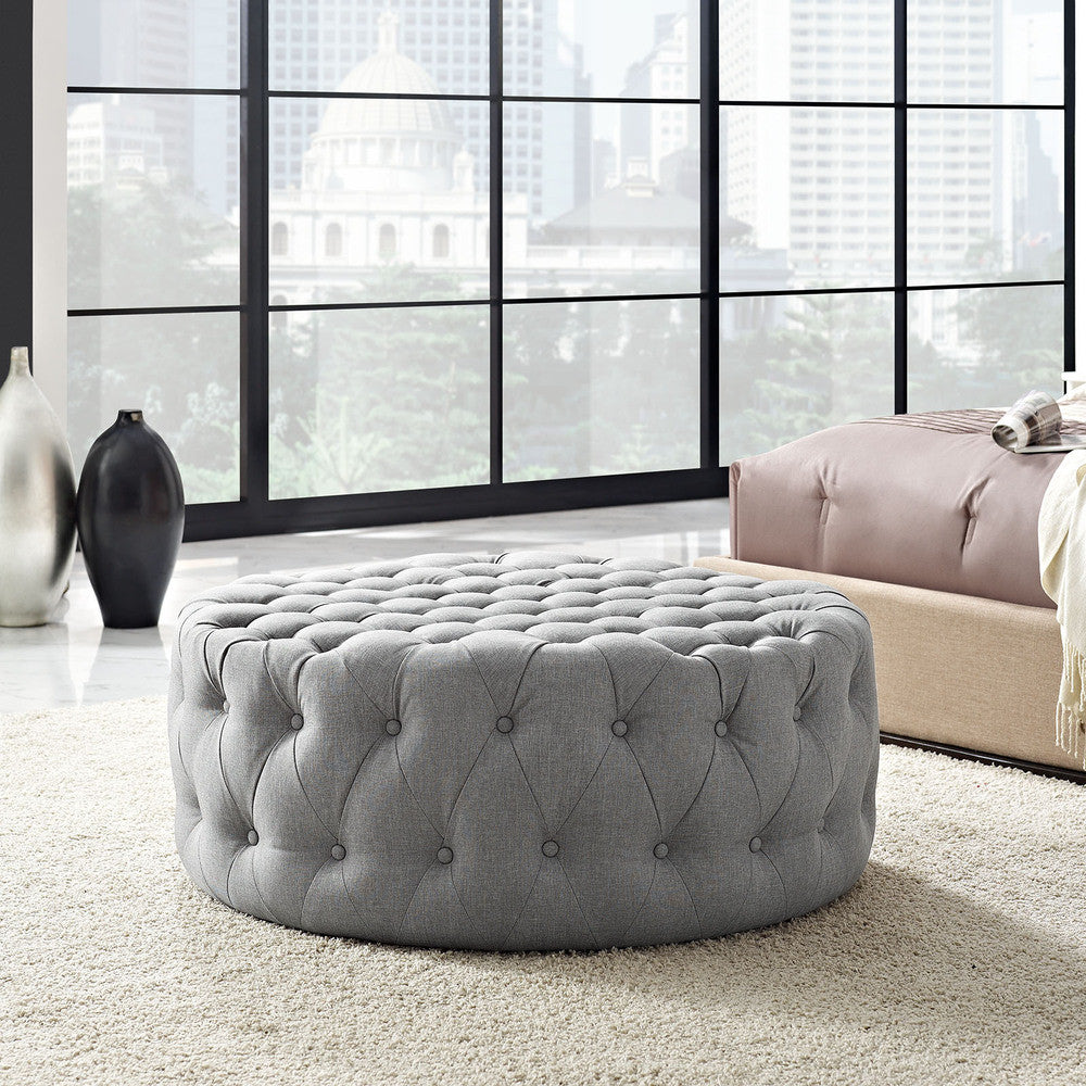 Modway Amour Upholstered Fabric Ottoman by Modway-EEI-2225