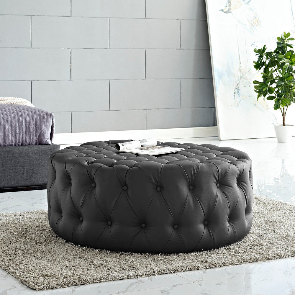EEI-2224 Amour Upholstered Vinyl Ottoman by Modway