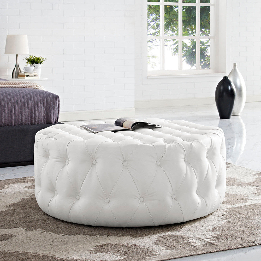 EEI-2224 Amour Upholstered Vinyl Ottoman by Modway
