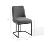 Modway Amplify Sled Base Upholstered Fabric Dining Side Chair by Modway-EEI-3811