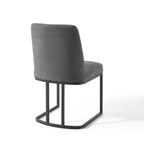 Modway Amplify Sled Base Upholstered Fabric Dining Side Chair by Modway-EEI-3811