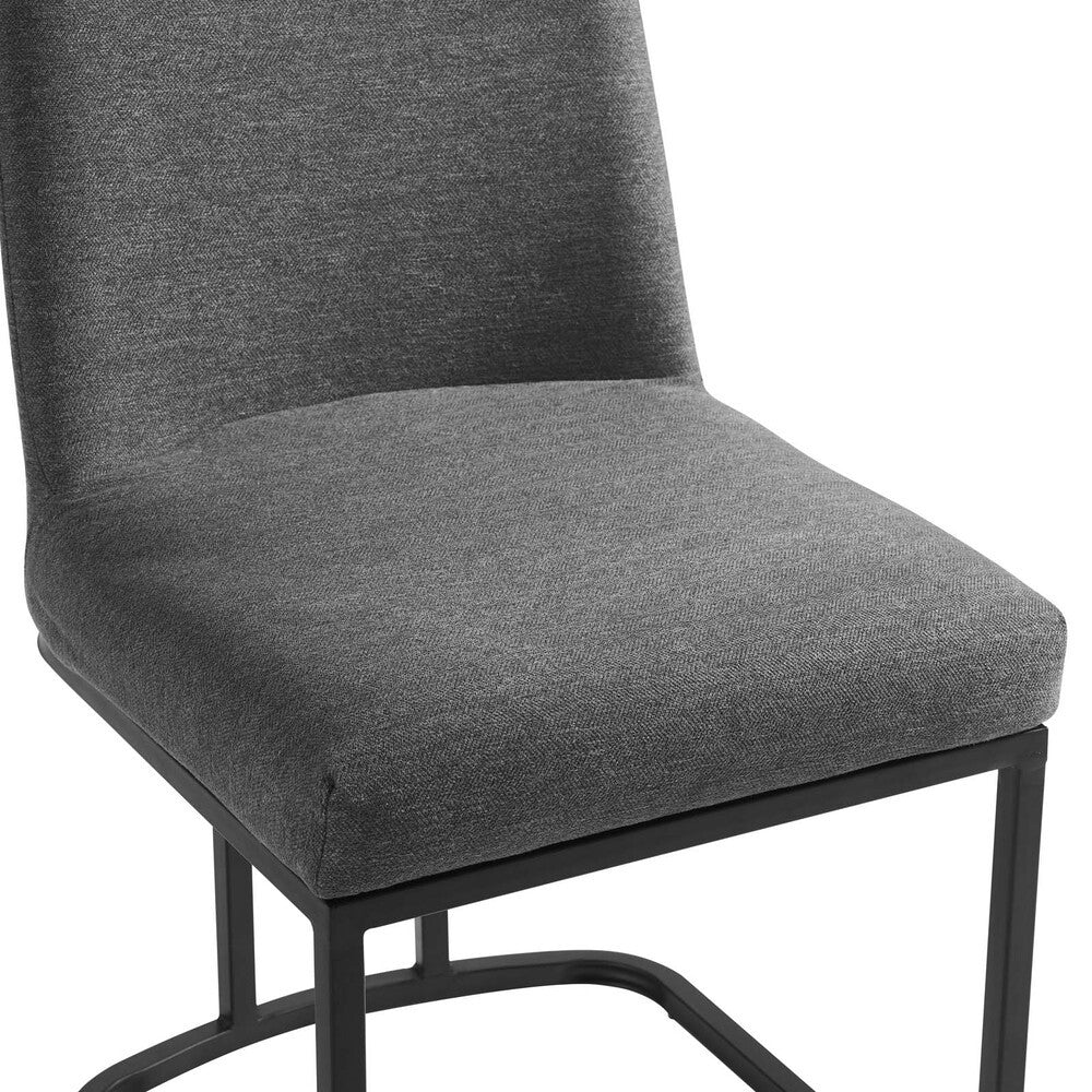 Modway Amplify Sled Base Upholstered Fabric Dining Side Chair by Modway-EEI-3811