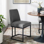 Modway Amplify Sled Base Upholstered Fabric Dining Side Chair by Modway-EEI-3811