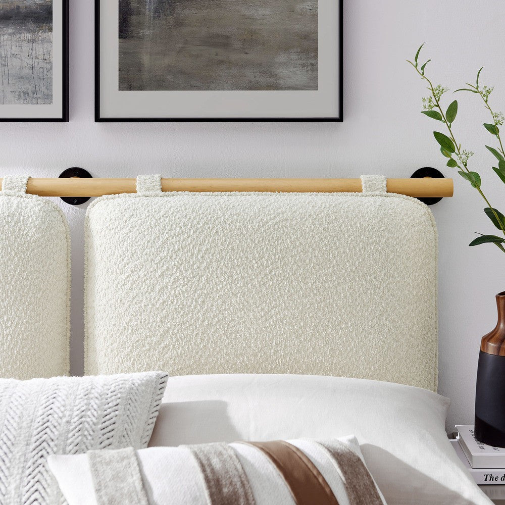 MOD-7213 Anela Wall-Mounted Chenille Upholstered King Size Headboard by Modway