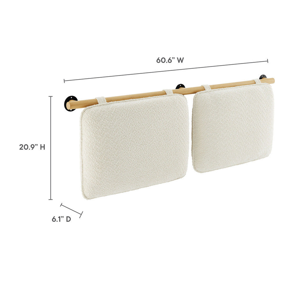 MOD-7212 Anela Wall-Mounted Chenille Upholstered Queen Headboard by Modway