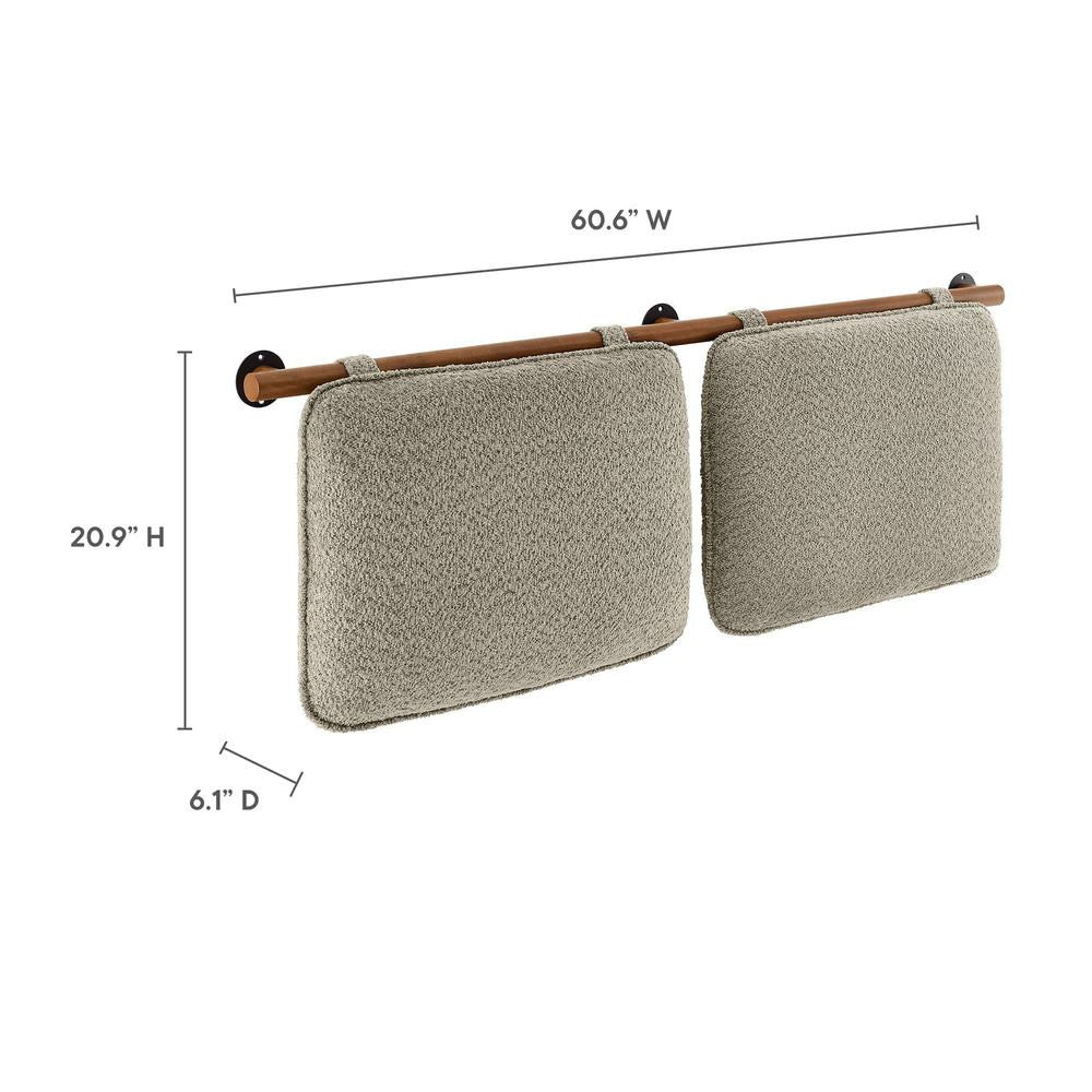 MOD-7212 Anela Wall-Mounted Chenille Upholstered Queen Headboard by Modway