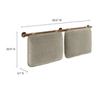 MOD-7212 Anela Wall-Mounted Chenille Upholstered Queen Headboard by Modway