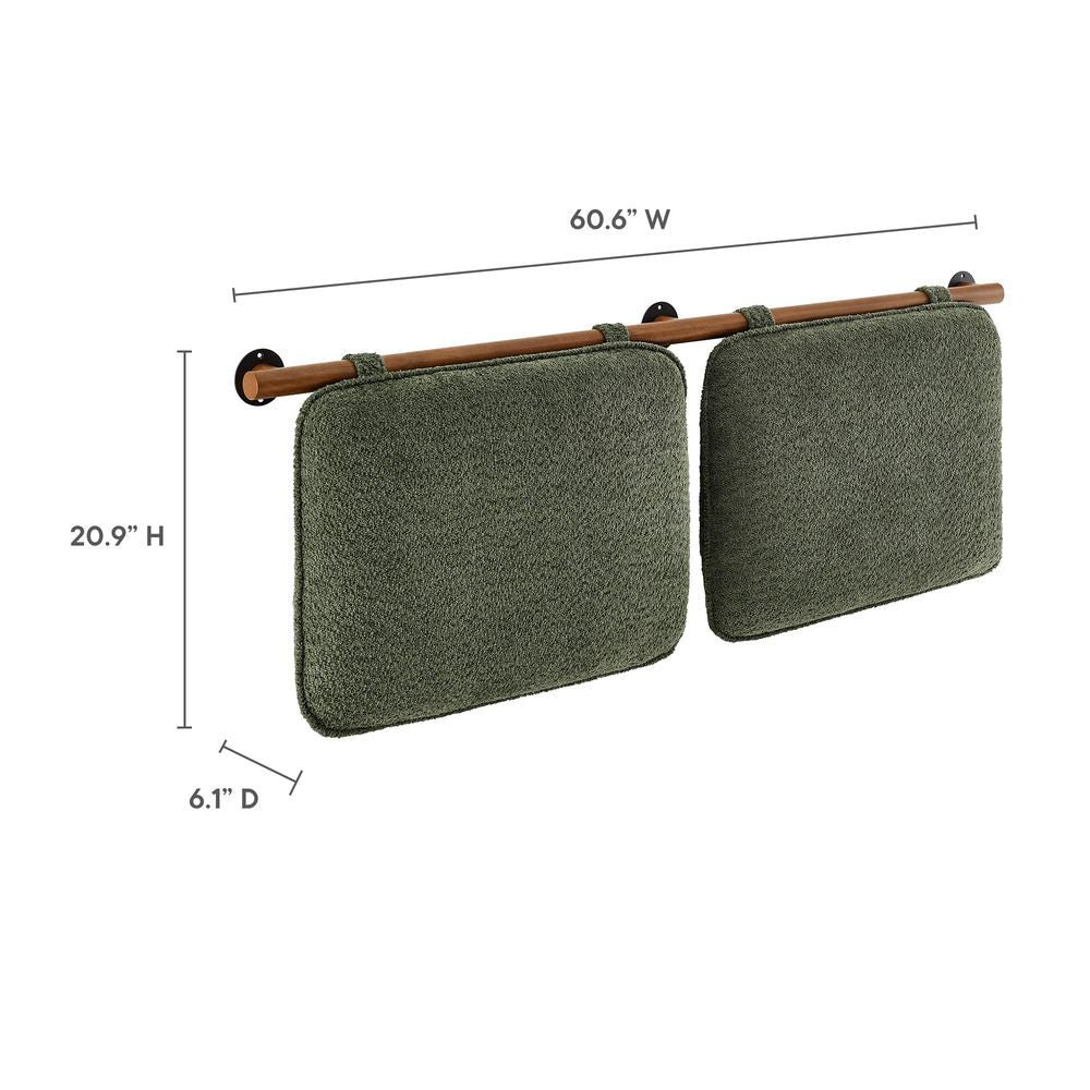 MOD-7212 Anela Wall-Mounted Chenille Upholstered Queen Headboard by Modway