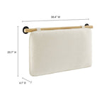 MOD-7205 Anela Wall-Mounted Chenille Upholstered Twin Headboard by Modway
