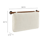 MOD-7205 Anela Wall-Mounted Chenille Upholstered Twin Headboard by Modway