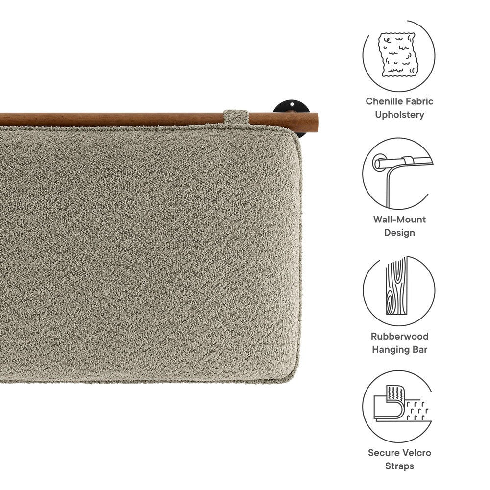 MOD-7205 Anela Wall-Mounted Chenille Upholstered Twin Headboard by Modway