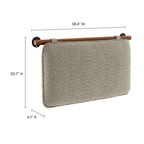 MOD-7205 Anela Wall-Mounted Chenille Upholstered Twin Headboard by Modway