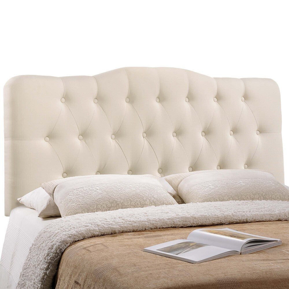 MOD-5158-IVO Annabel Upholstered Fabric King Headboard by Modway