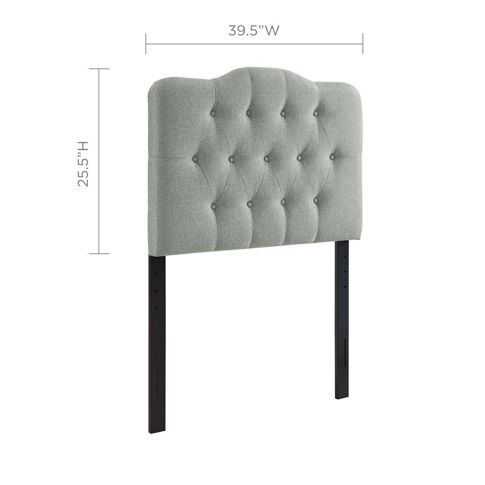 MOD-5160-GRY Annabel Upholstered Fabric Twin Headboard by Modway