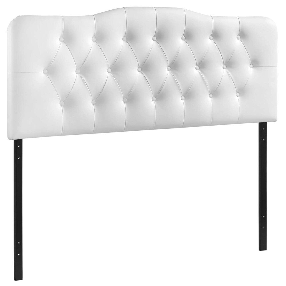 MOD-5157-WHI Annabel Upholstered Vinyl Full Headboard by Modway