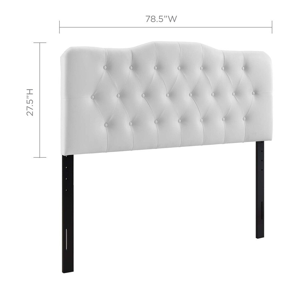 MOD-5159-WHI Annabel Upholstered Vinyl King Headboard by Modway
