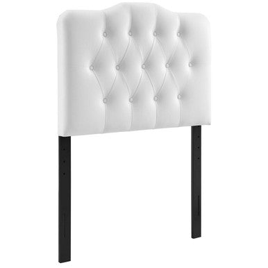 Modway MOD-5161-WHI Annabel Upholstered Vinyl Twin Headboard White