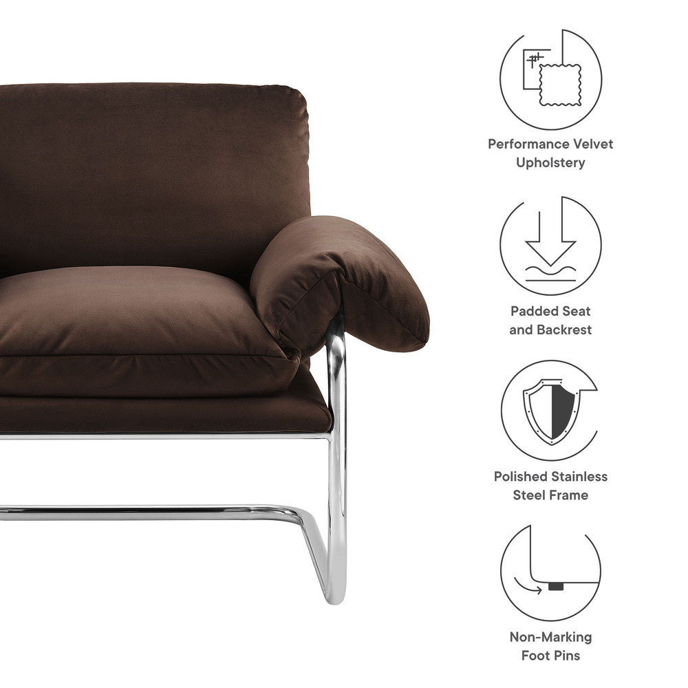Modway Ansel Performance Velvet Accent Chair by Modway-EEI-7181