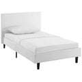 Modway MOD-5416-WHI Anya Fabric Twin Bed White