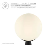 EEI-5621-WHI-BLK Apex Glass Globe Glass Table Lamp by Modway