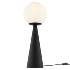 EEI-5621-WHI-BLK Apex Glass Globe Glass Table Lamp by Modway