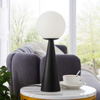EEI-5621-WHI-BLK Apex Glass Globe Glass Table Lamp by Modway