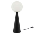 Modway EEI-5621-WHI-BLK Apex Glass Globe Glass Table Lamp White Black