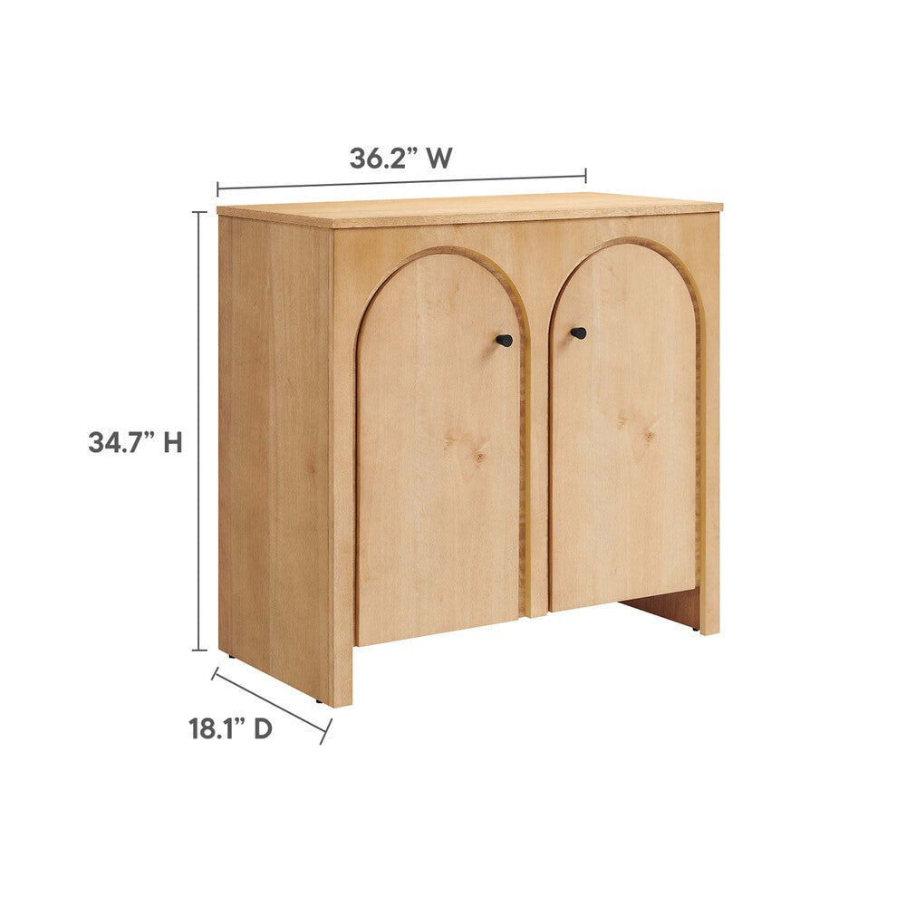 EEI-6537 Appia 2-Door Arched Door Storage Cabinet by Modway