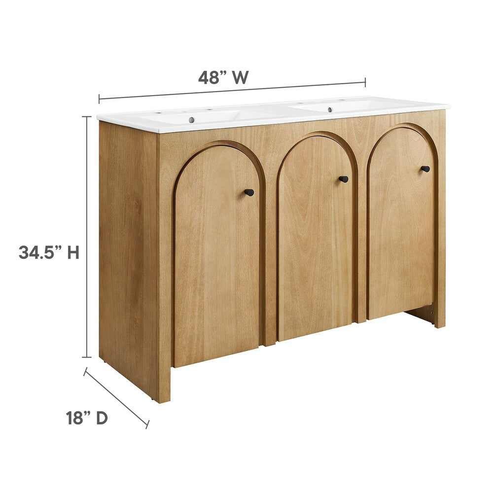 EEI-6792 Appia 48" Double Sink Bathroom Vanity by Modway