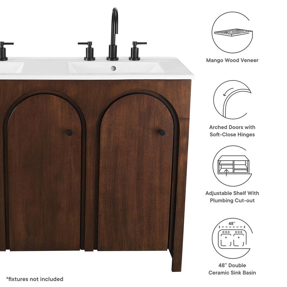 EEI-6792 Appia 48" Double Sink Bathroom Vanity by Modway