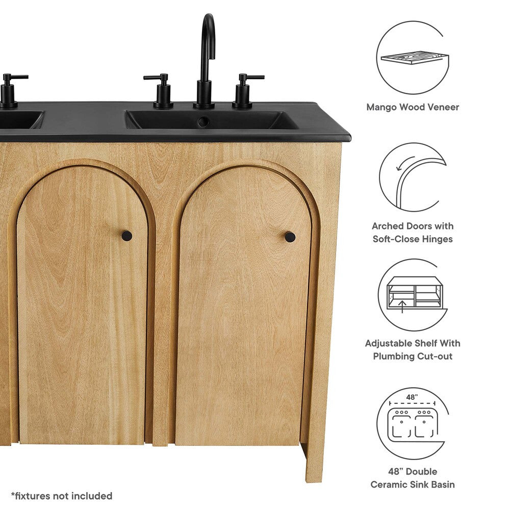EEI-6793 Appia 48" Double Sink Bathroom Vanity by Modway