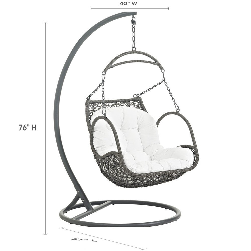 EEI-2279 Arbor Outdoor Patio Wood Swing Chair by Modway