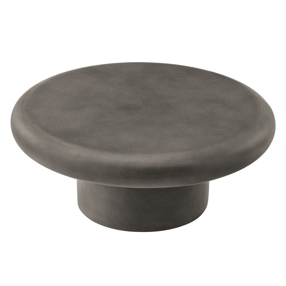 Modway Argos Indoor - Outdoor Patio Concrete Round Coffee Table by Modway-EEI-7092