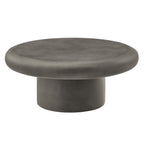 Modway Argos Indoor - Outdoor Patio Concrete Round Coffee Table by Modway-EEI-7092