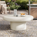 Modway Argos Indoor - Outdoor Patio Concrete Round Coffee Table by Modway-EEI-7092