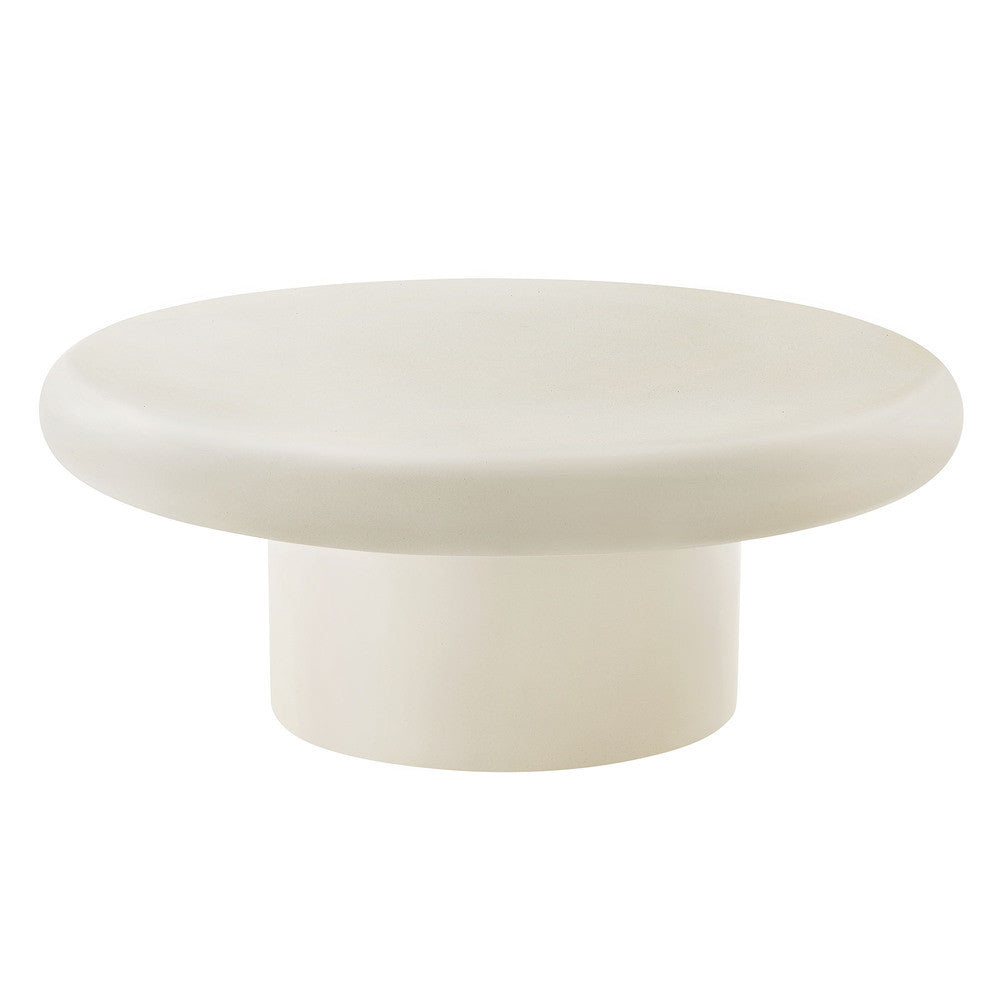 Modway Argos Indoor - Outdoor Patio Concrete Round Coffee Table by Modway-EEI-7092