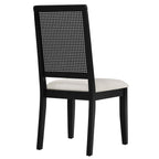 EEI-6803 Arlo Faux Rattan and Wood Dining Side Chairs Set of 2 by Modway