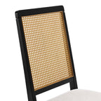 EEI-6803 Arlo Faux Rattan and Wood Dining Side Chairs Set of 2 by Modway