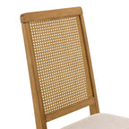 EEI-6803 Arlo Faux Rattan and Wood Dining Side Chairs Set of 2 by Modway