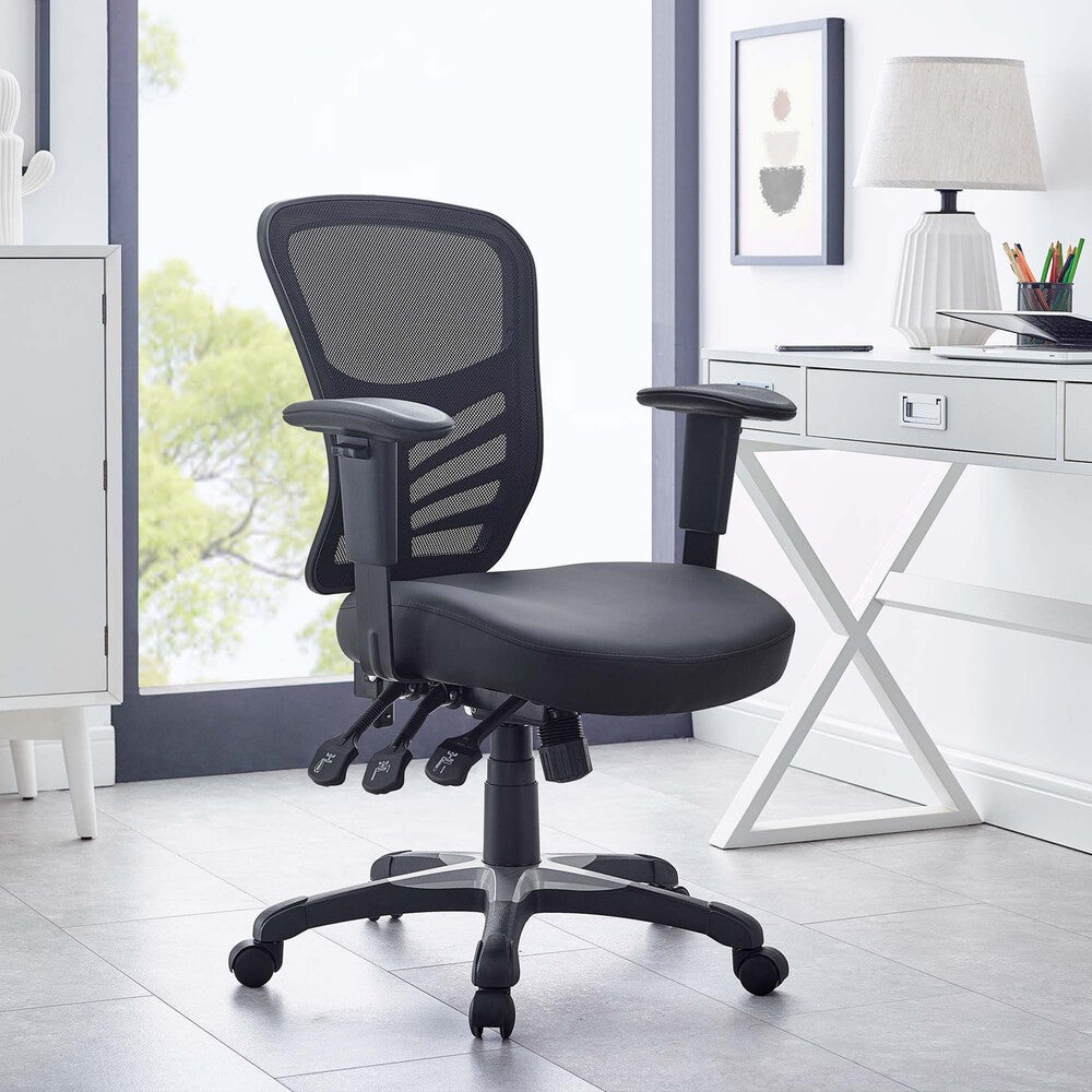 EEI-755-BLK Articulate Vinyl Office Chair by Modway