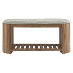 Modway Ashby 45" Geometric Upholstered Bench by Modway-EEI-7142-NAT-GEO