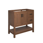 Modway EEI-6404-WAL Ashlyn 36" Wood Bathroom Vanity Cabinet (Sink Basin Not Included) Walnut