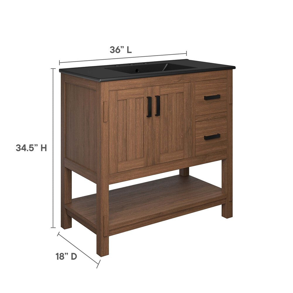 EEI-6535 Ashlyn 36" Wood Bathroom Vanity by Modway