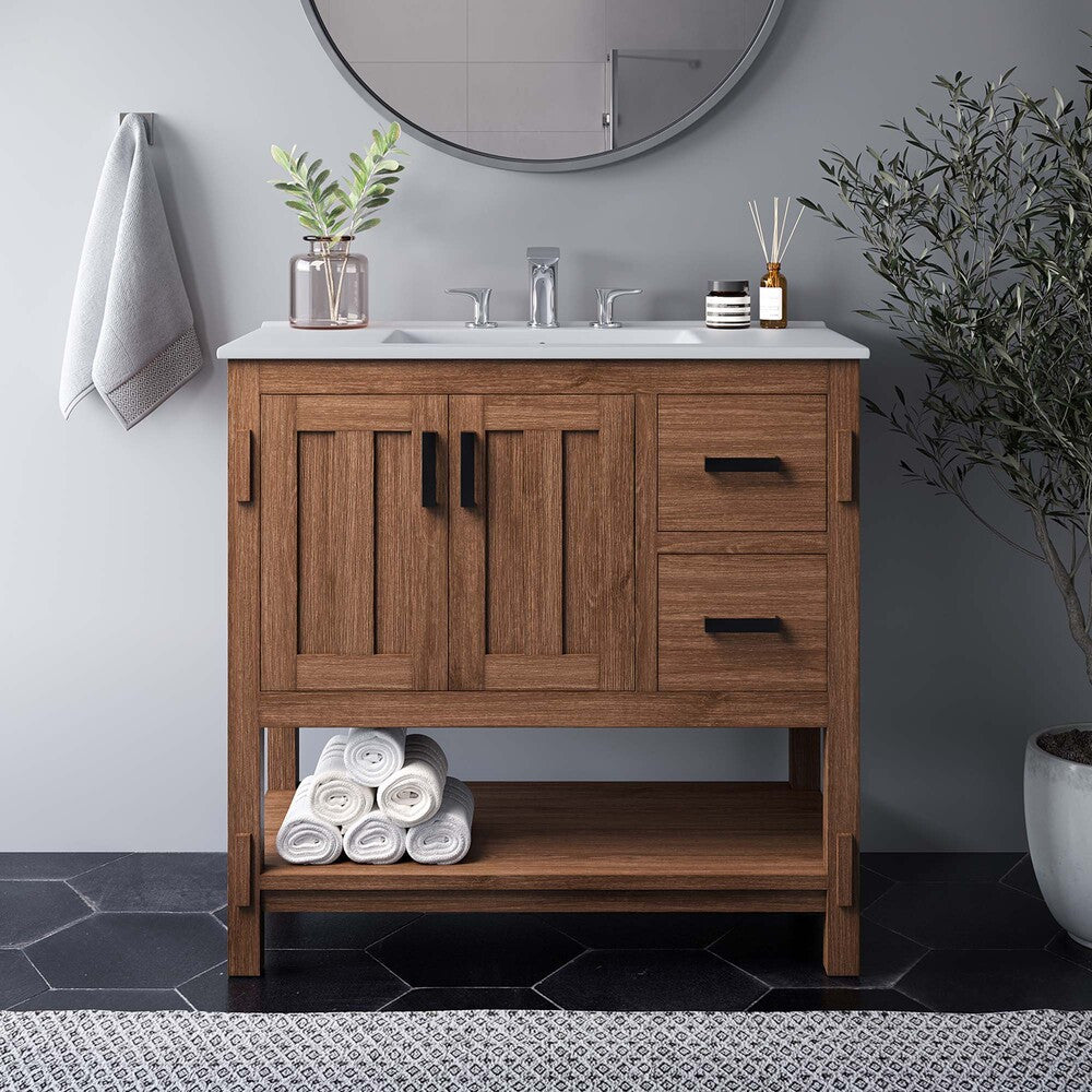EEI-6535 Ashlyn 36" Wood Bathroom Vanity by Modway