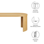EEI-6911-OAK Aspect Oval Wood Coffee Table by Modway