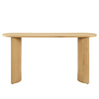 EEI-6912-OAK Aspect Oval Wood Entryway Console Table by Modway
