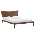 Modway MOD-6251-WAL Astra Wood King Platform Bed Walnut