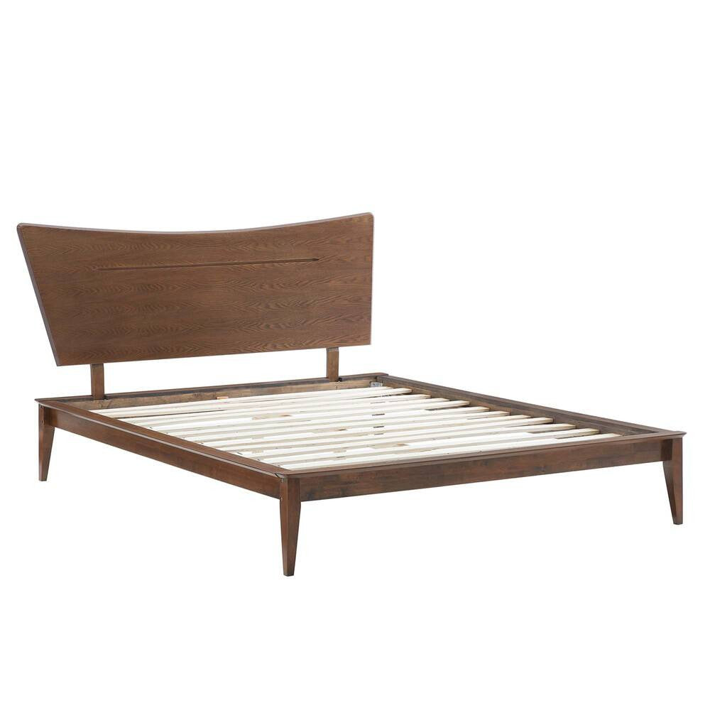 MOD-6250-WAL Astra Wood Queen Platform Bed by Modway