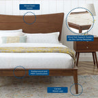 MOD-6250-WAL Astra Wood Queen Platform Bed by Modway